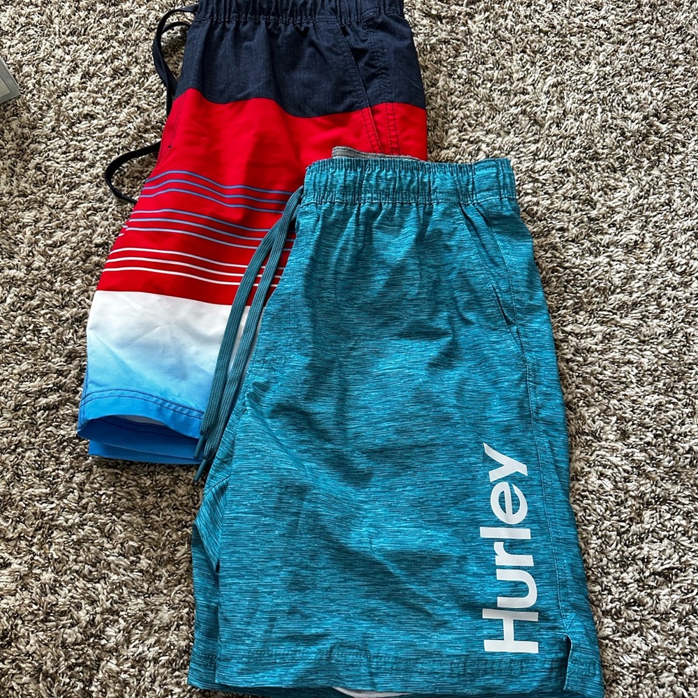 2 Pairs of Hurley Swimsuits, Size XL